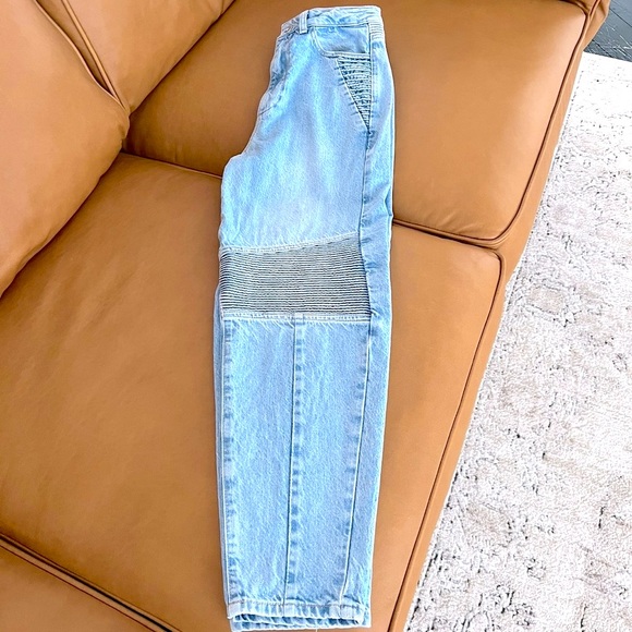 Zara Mom got biker jeans Z1975 size 4 - Picture 5 of 11